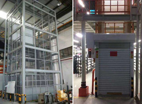 导轨液压升降货梯主要用于楼层间高空货物运输