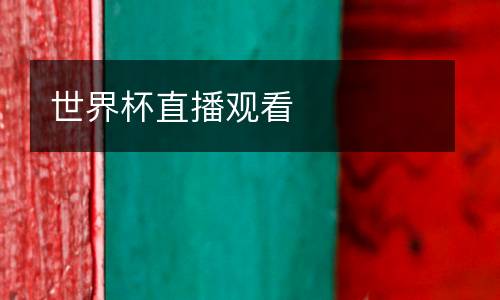 世界杯直播观看